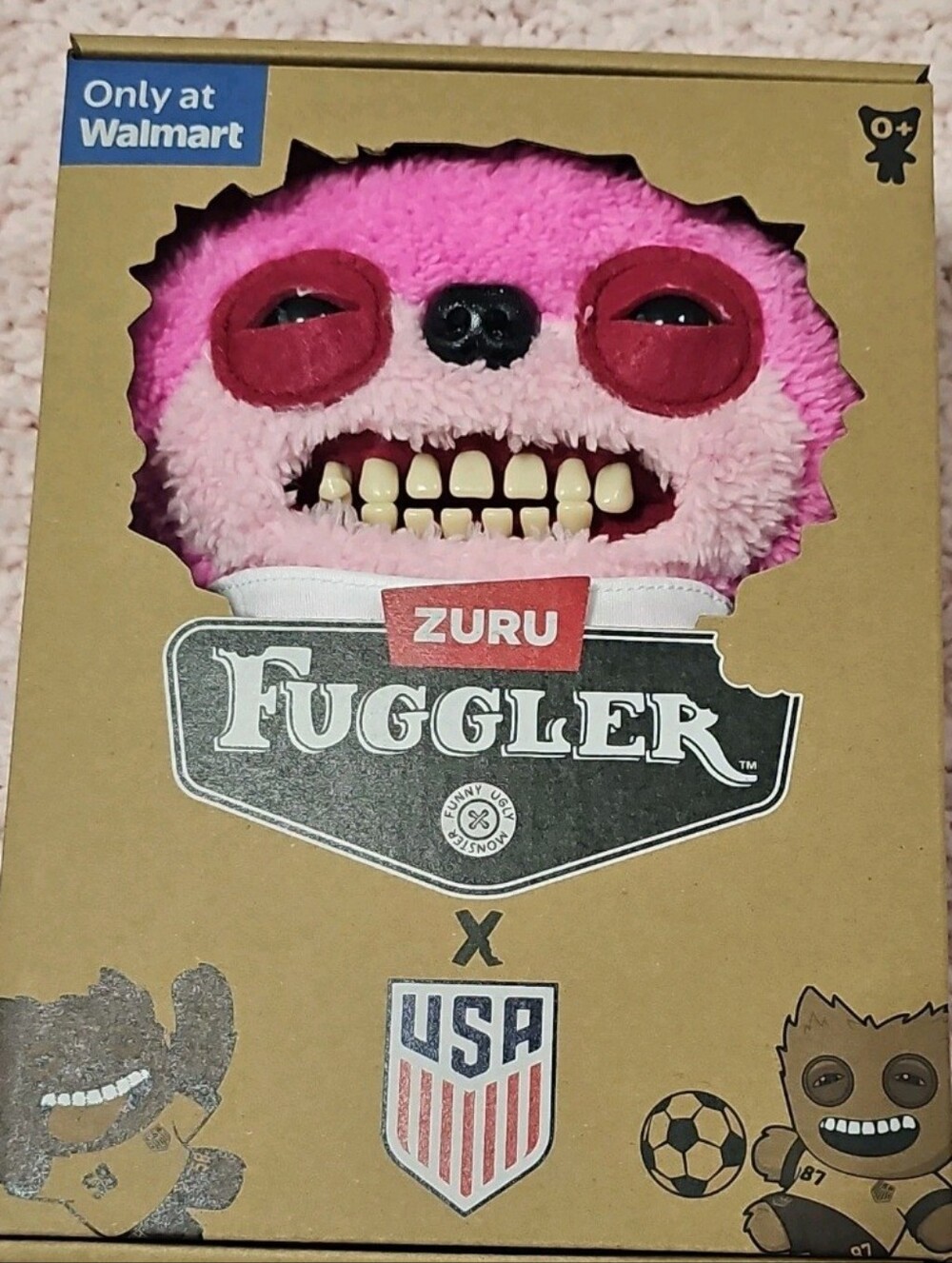 ZURU Fuggler Pink Plush Monster Stuffed Animal